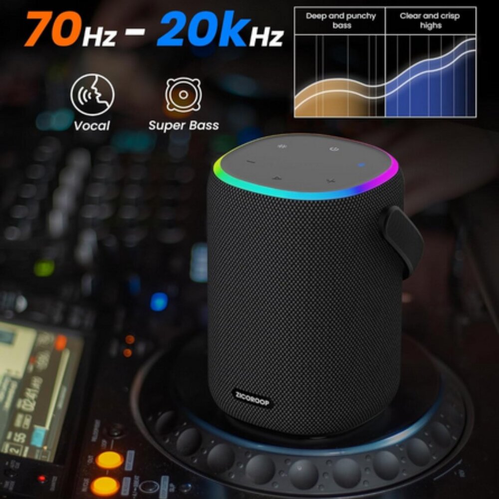 Zicoroop Portable Bluetooth Speaker - Picture 3 of 4